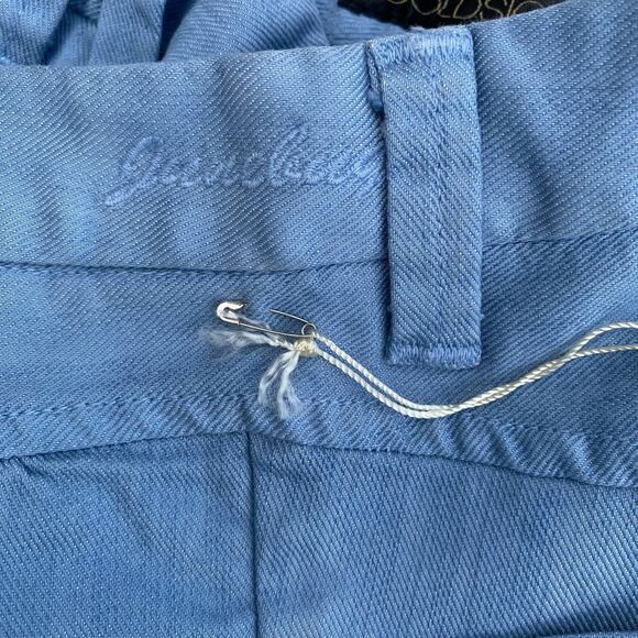 New Goldsign Junebug Robyn Blue Flat Front Mid Rise Jean Denim Shorts Size 28 - Picture 4 of 6